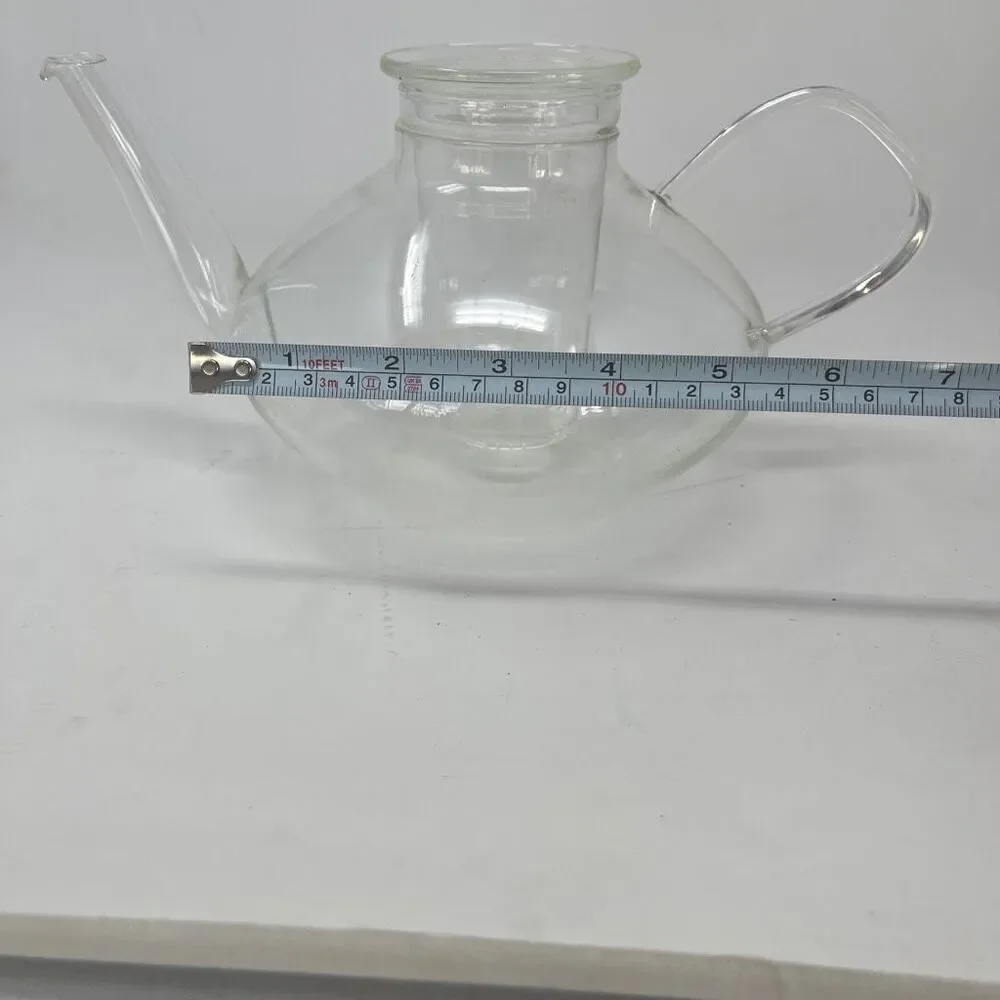 Schott Mainz Jenaer Glas Teapot, 1L W/Infuser And Lid Vintage